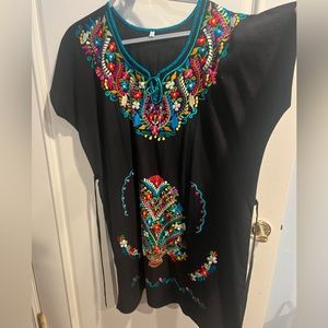 Traditional Embroidered Mexican Dress